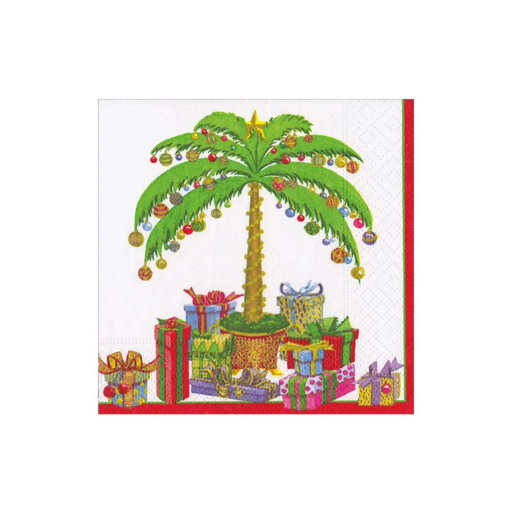 DECK THE PALM - PEARL - NAPKIN COCKTAIL