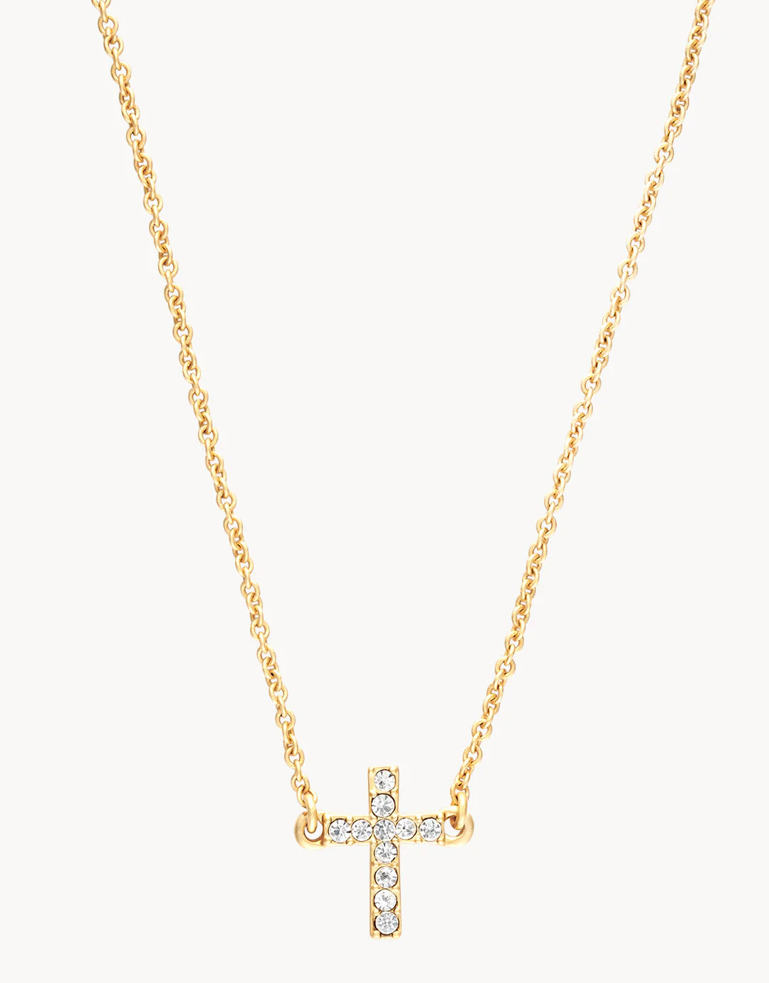 Spartina Sea La Vie Necklace 18" Have Faith/Cross Gold