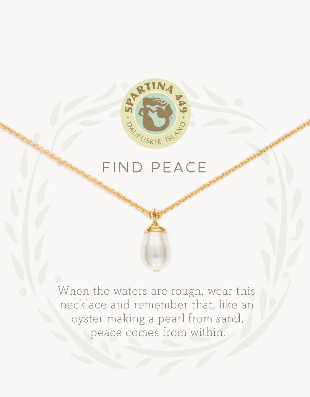 Spartina Sea La Vie Necklace 18" Find Peace
