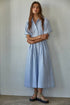Linley Striped Pleated Flare Dress