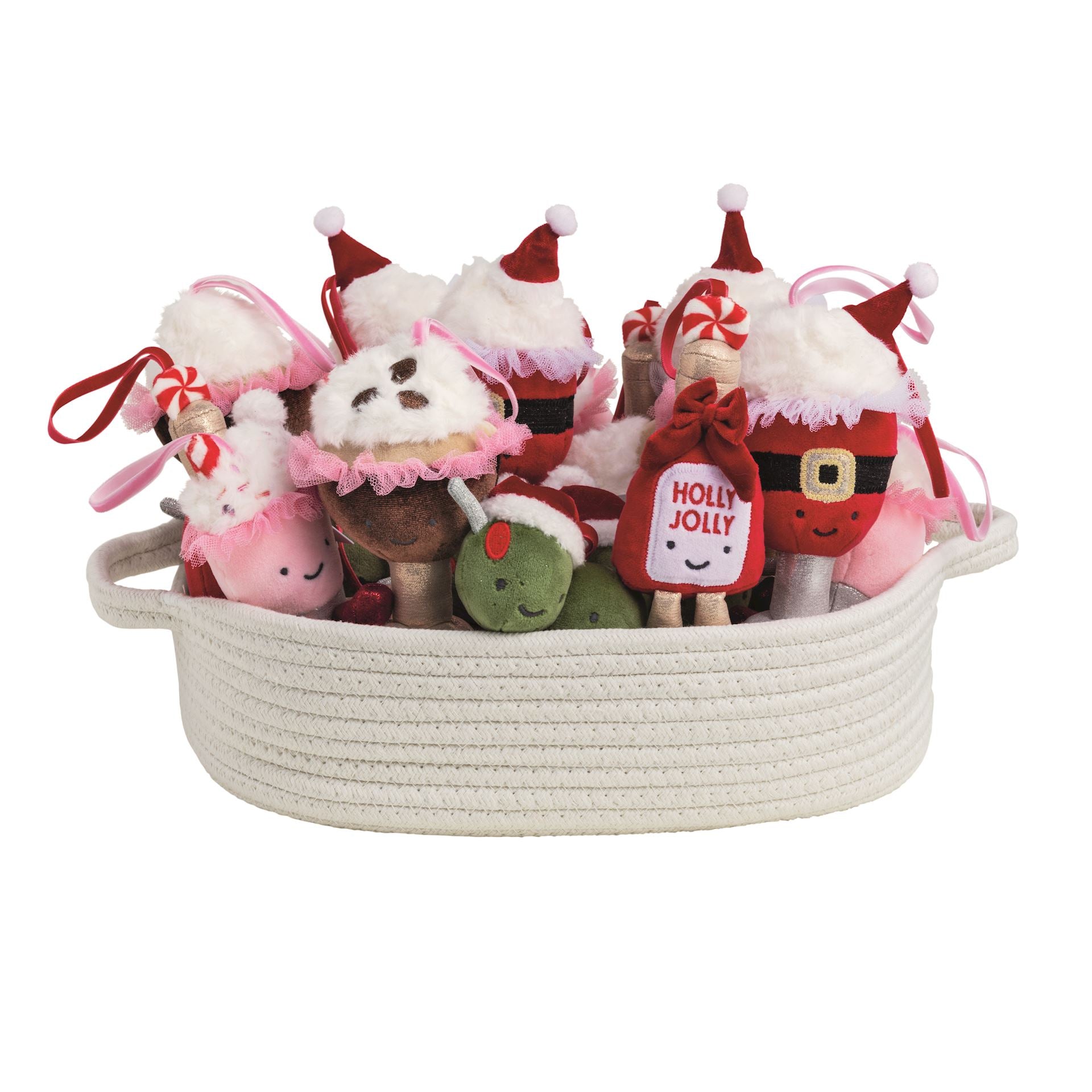 Cocktail Plush Ornaments by Mud Pie
