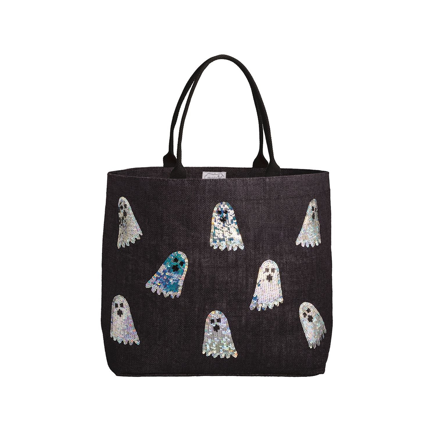 Halloween Sparkle Tote-Black By Mud Pie