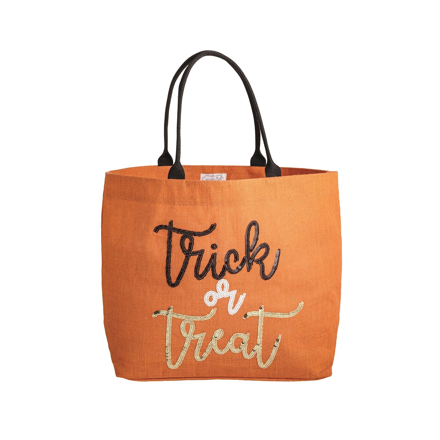 Halloween Sparkle Tote-Orange By Mud Pie