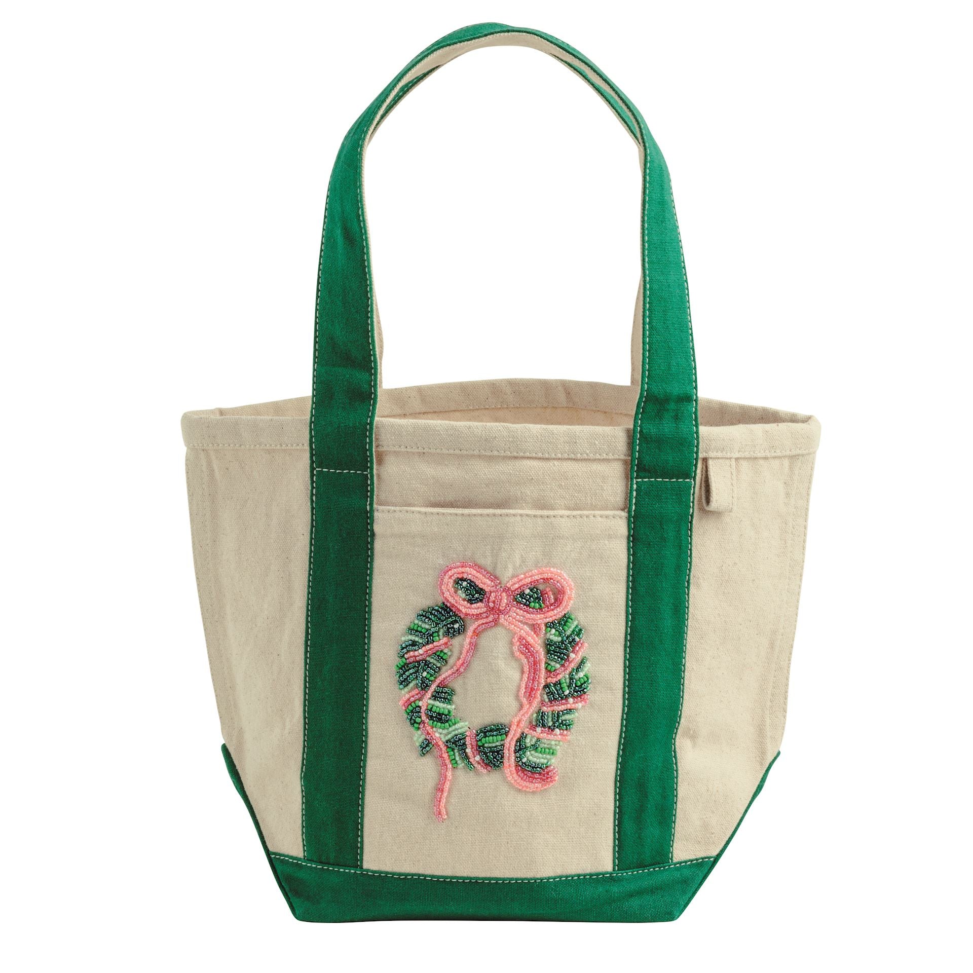Holiday Beaded Mini Tote by Mud Pie