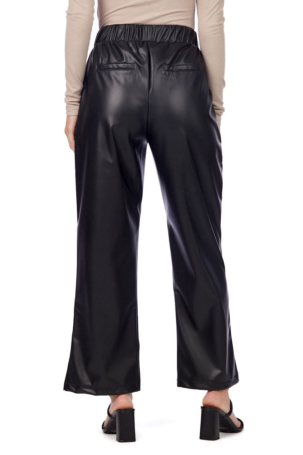 Ballard Leather Pant Black By Mud Pie