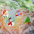 Traditional Santa Garden Accent, Round Suncatcher,