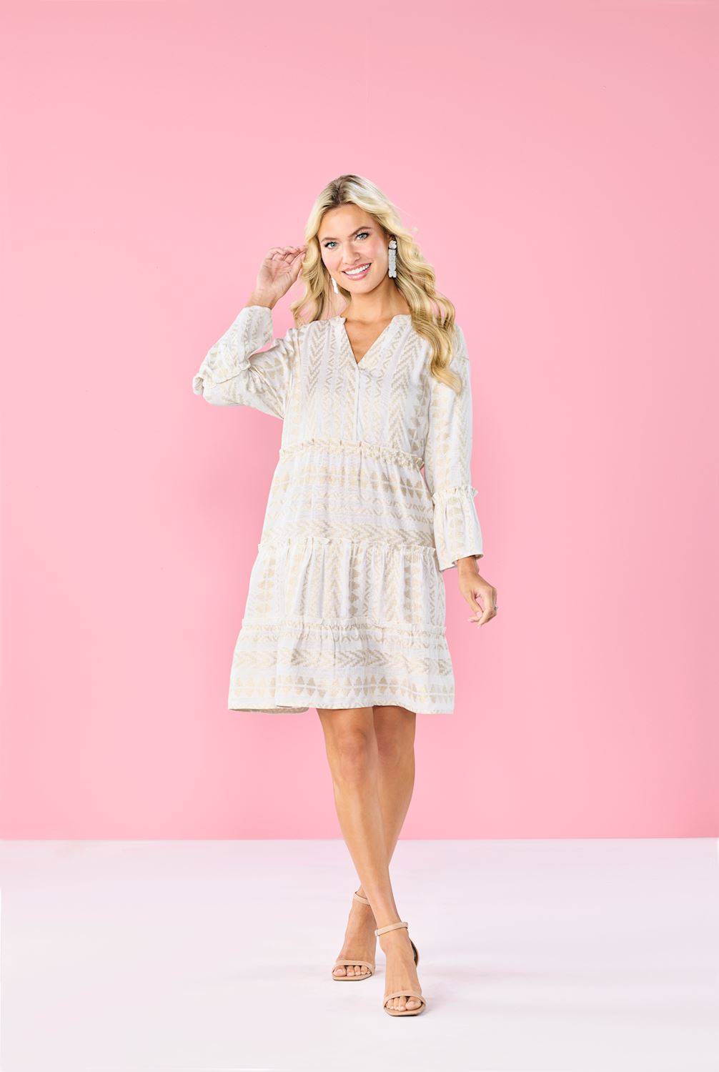 Selden Jacquard Dress By Mud PIe