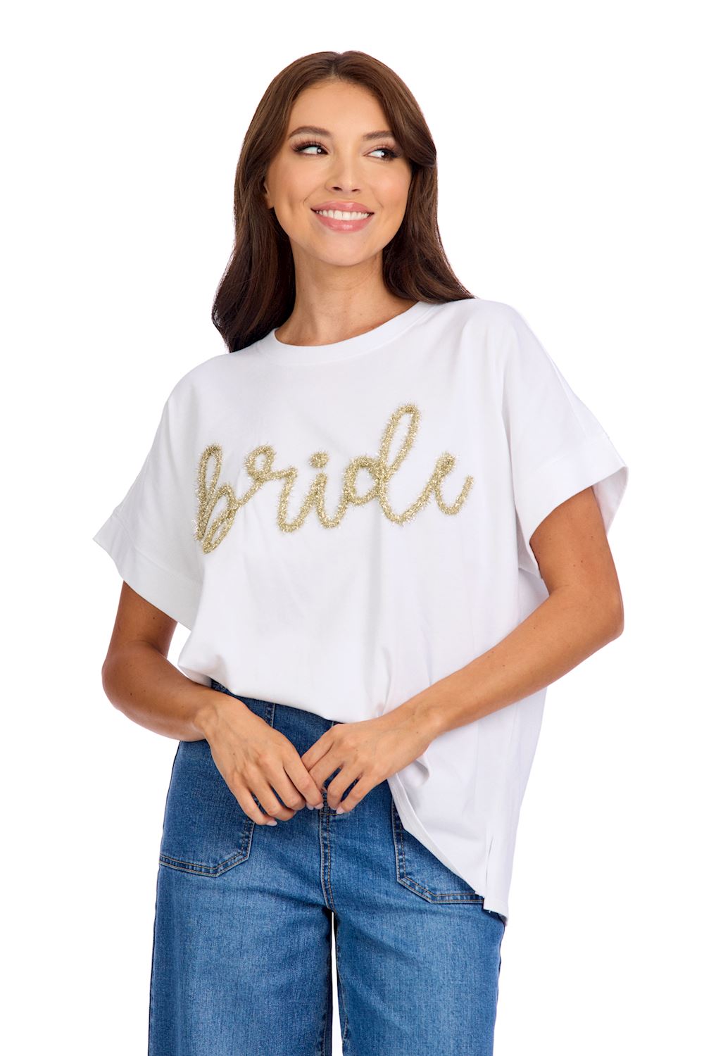 Bride Sparkle Top By Mud Pie