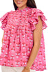 Pink Dolly Flutter Top