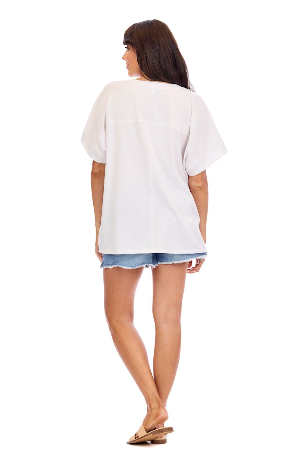 White Americana Sparkle Top