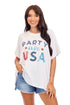 White Americana Sparkle Top