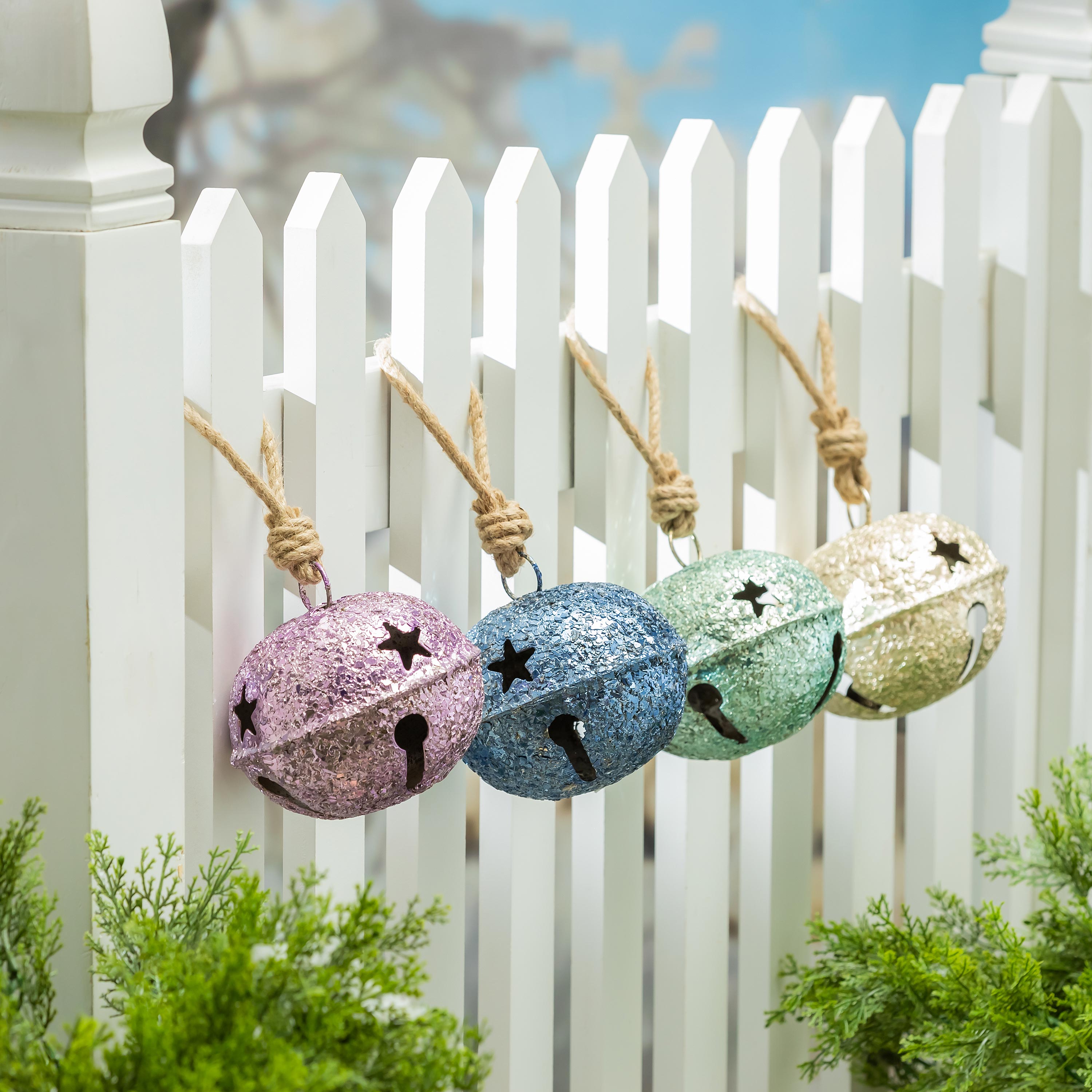 Sparkle Metal Jingle Bell with Crushed Glass