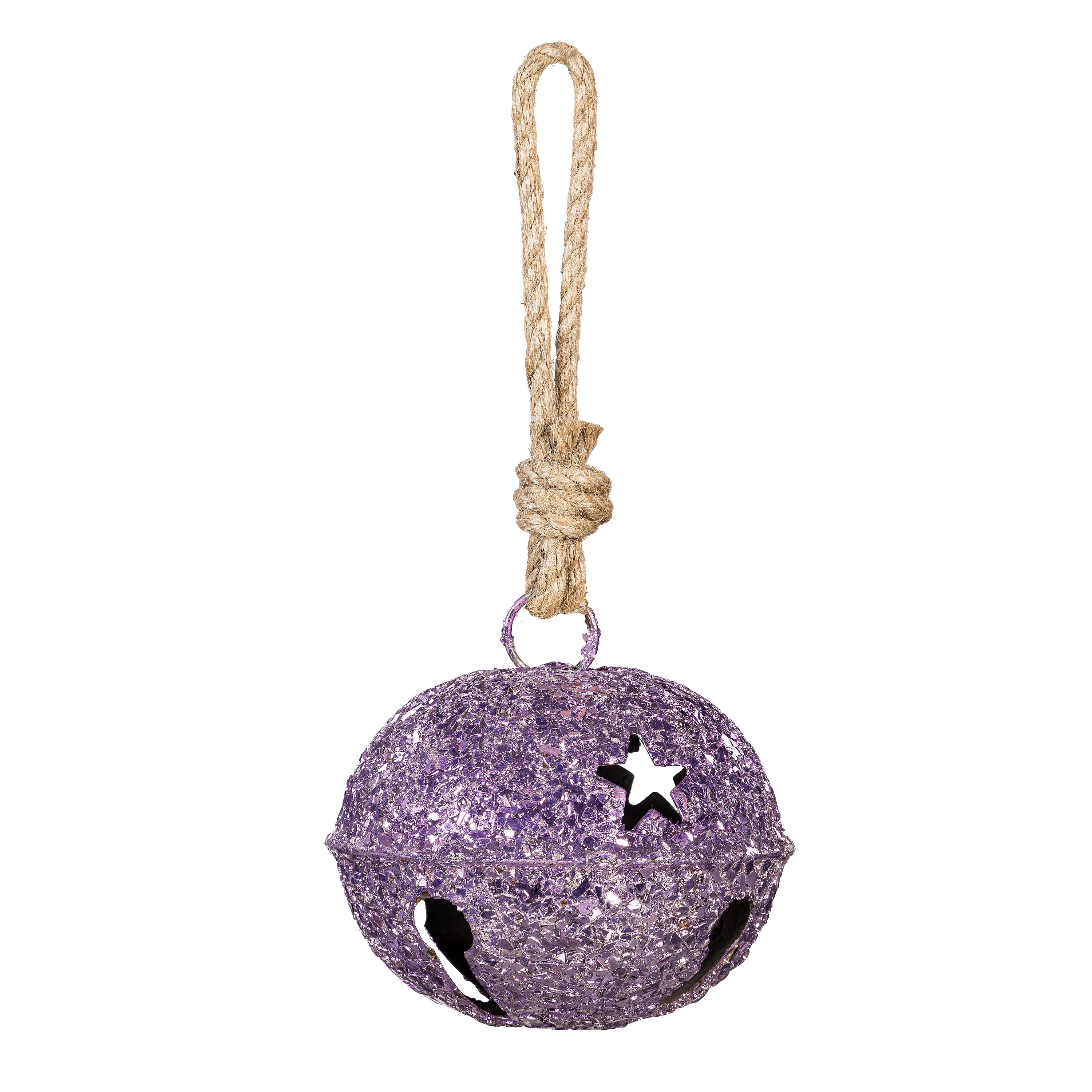 Sparkle Metal Jingle Bell with Crushed Glass