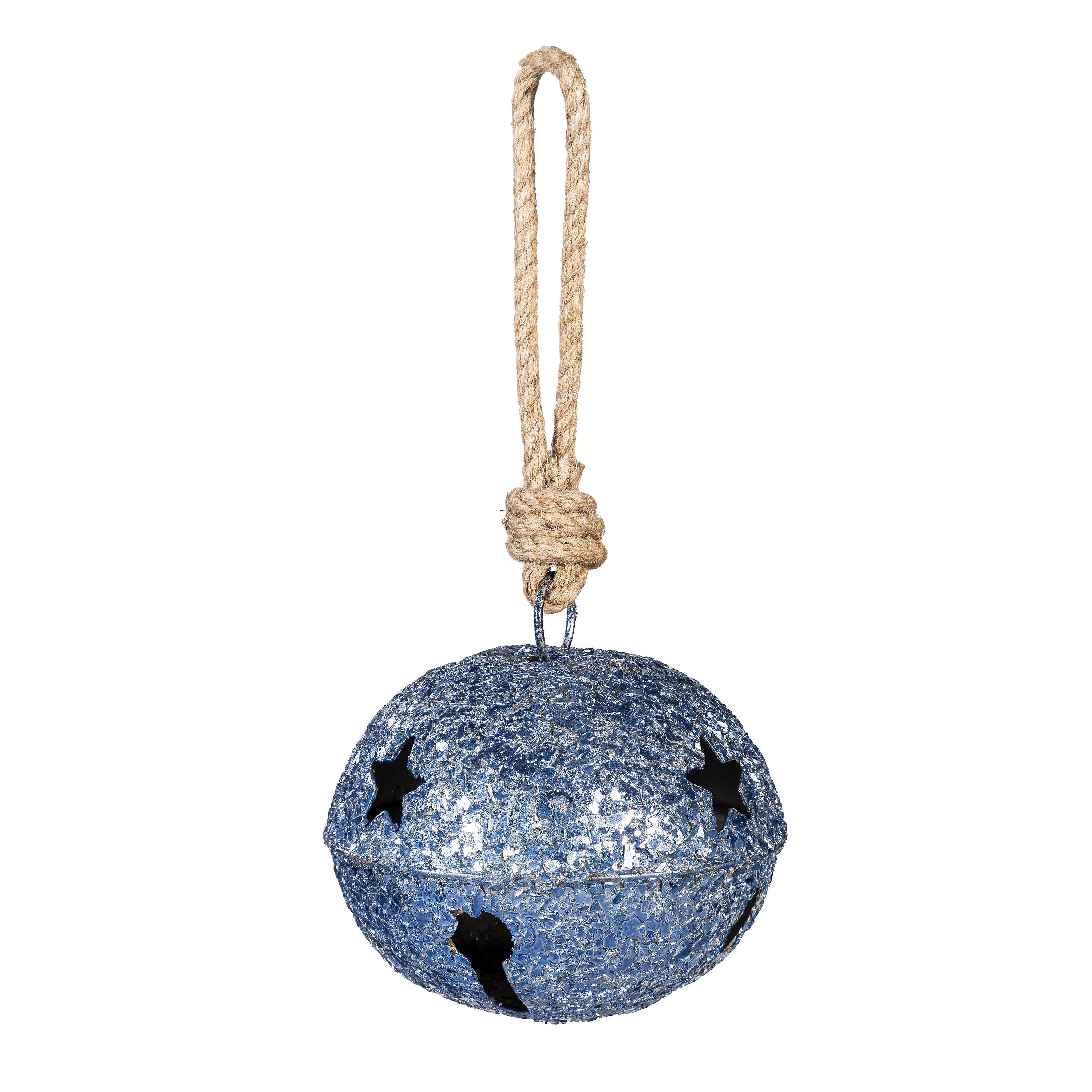 Sparkle Metal Jingle Bell with Crushed Glass