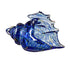 Blue Coastal Glass Conch Shell Table Decor
