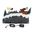 Santa LED Christmas Winter Scene, Motion, and Music, 13.5"L