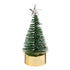 Shades of Emerald LED Bottle Brush Christmas Tree, 5"