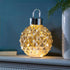 Season to Sparkle LED Rotating Glass Ornament, 12.25"