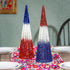 Patriotic Glitter Conical Shaped Metal Table Décor, Asst, 19"H