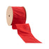 RED 4" Wired Dupioni Ribbon 10 Yards