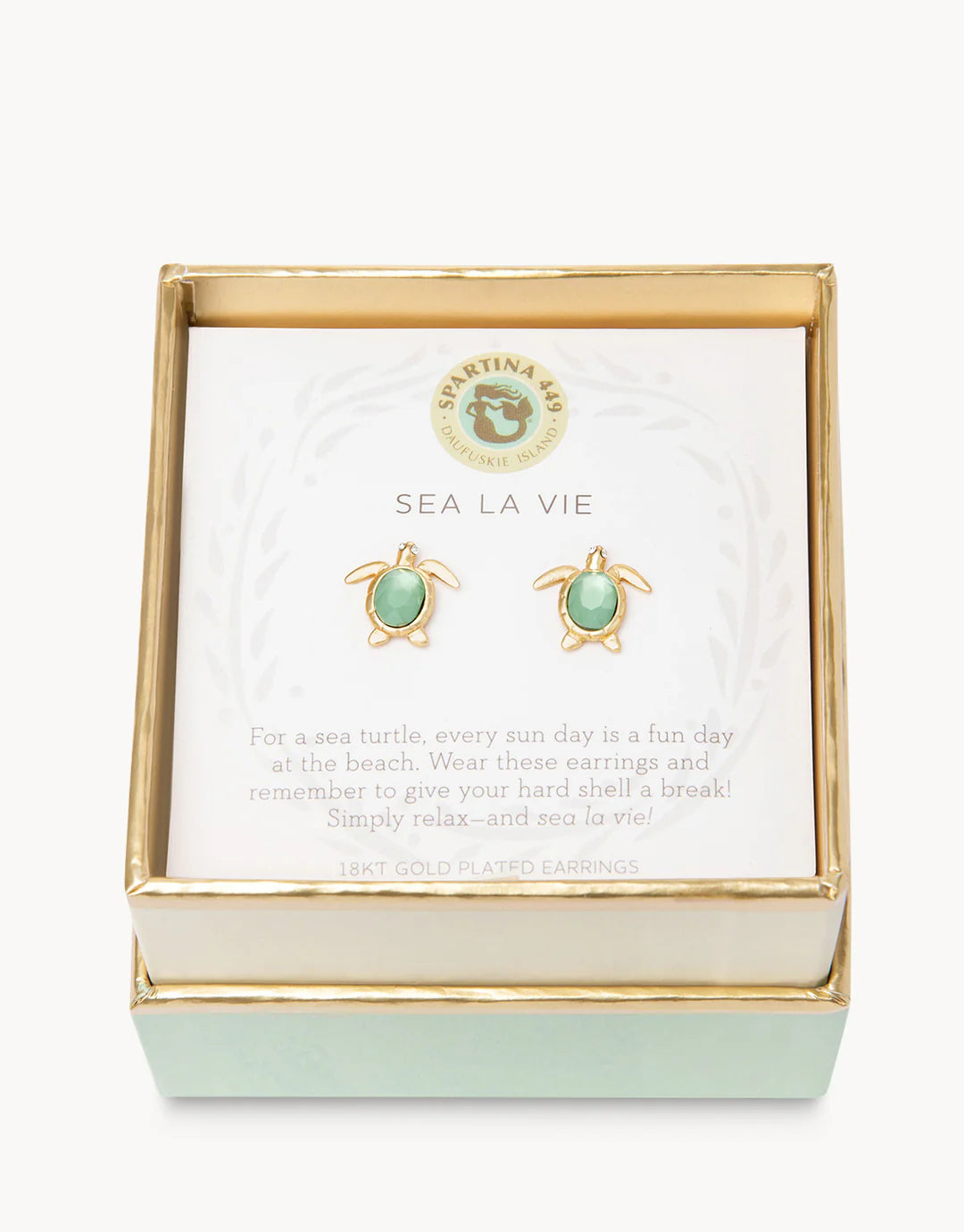 Spartina Sea La Vie Stud Earrings Sea La Vie/Sea Turtle by Spartina 449 - view 2