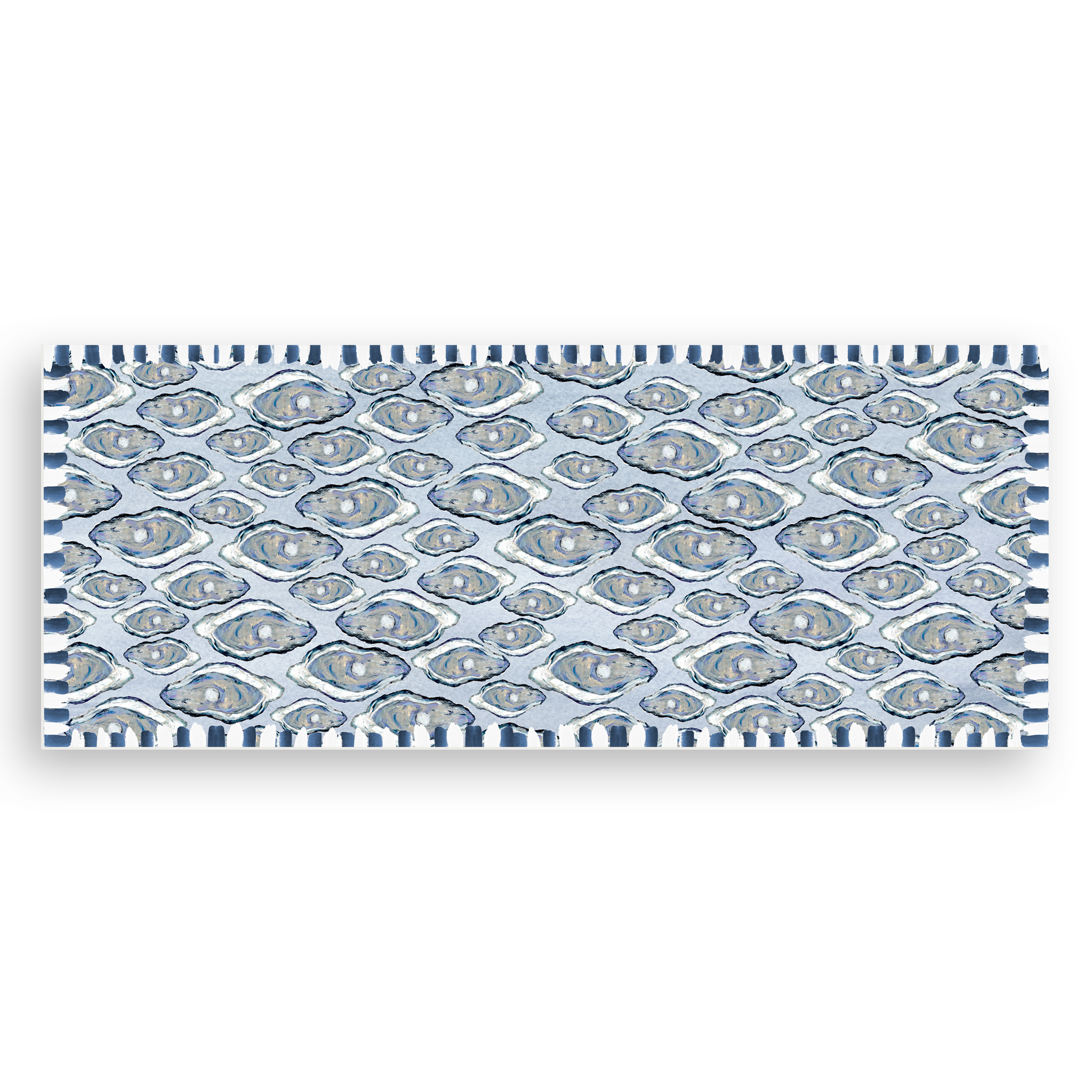 Blue Oysters Vinyl Floor Mat