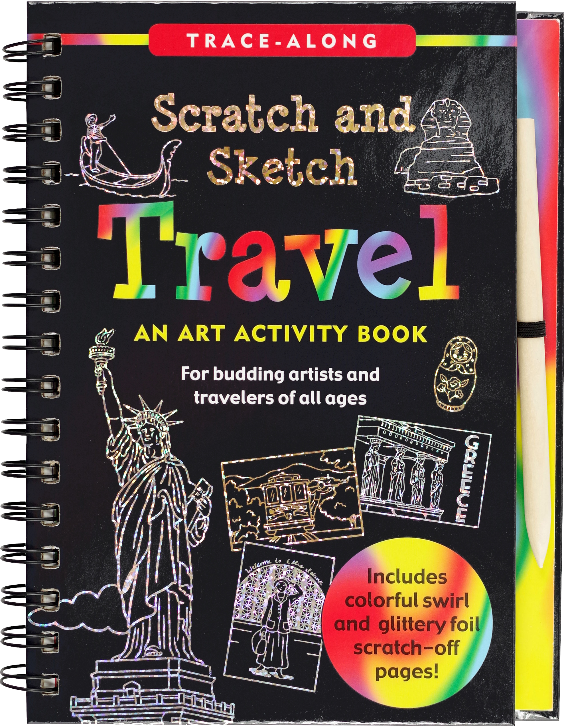 Travel Scratch and Sketch activity book by Peter Pauper Press