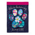 Pet Central Floral Paw Print Applique Flag by Evergreen