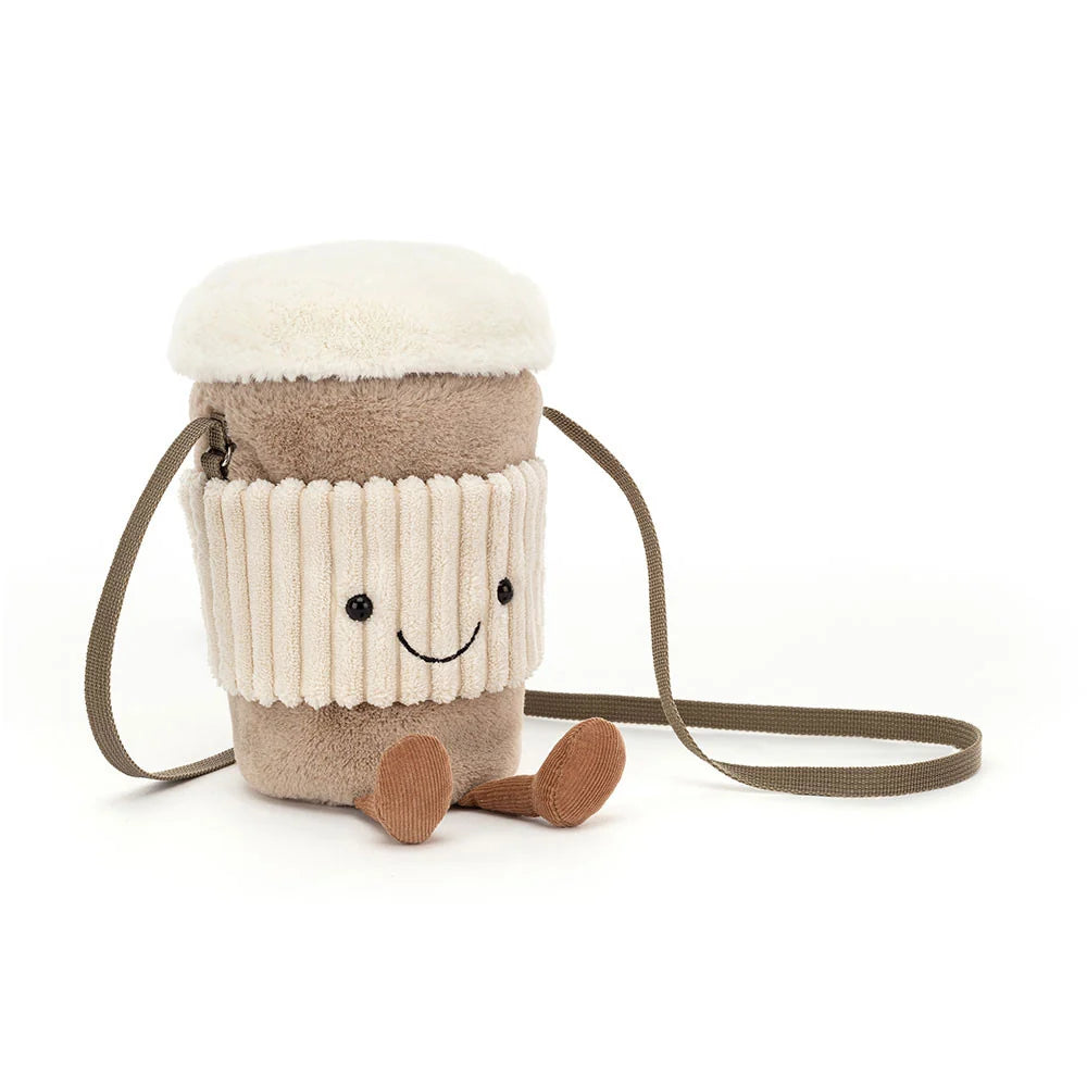 Amuseables Perkle Coffee Shoulder Bag By Jellycat