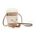 Amuseables Perkle Coffee Shoulder Bag By Jellycat