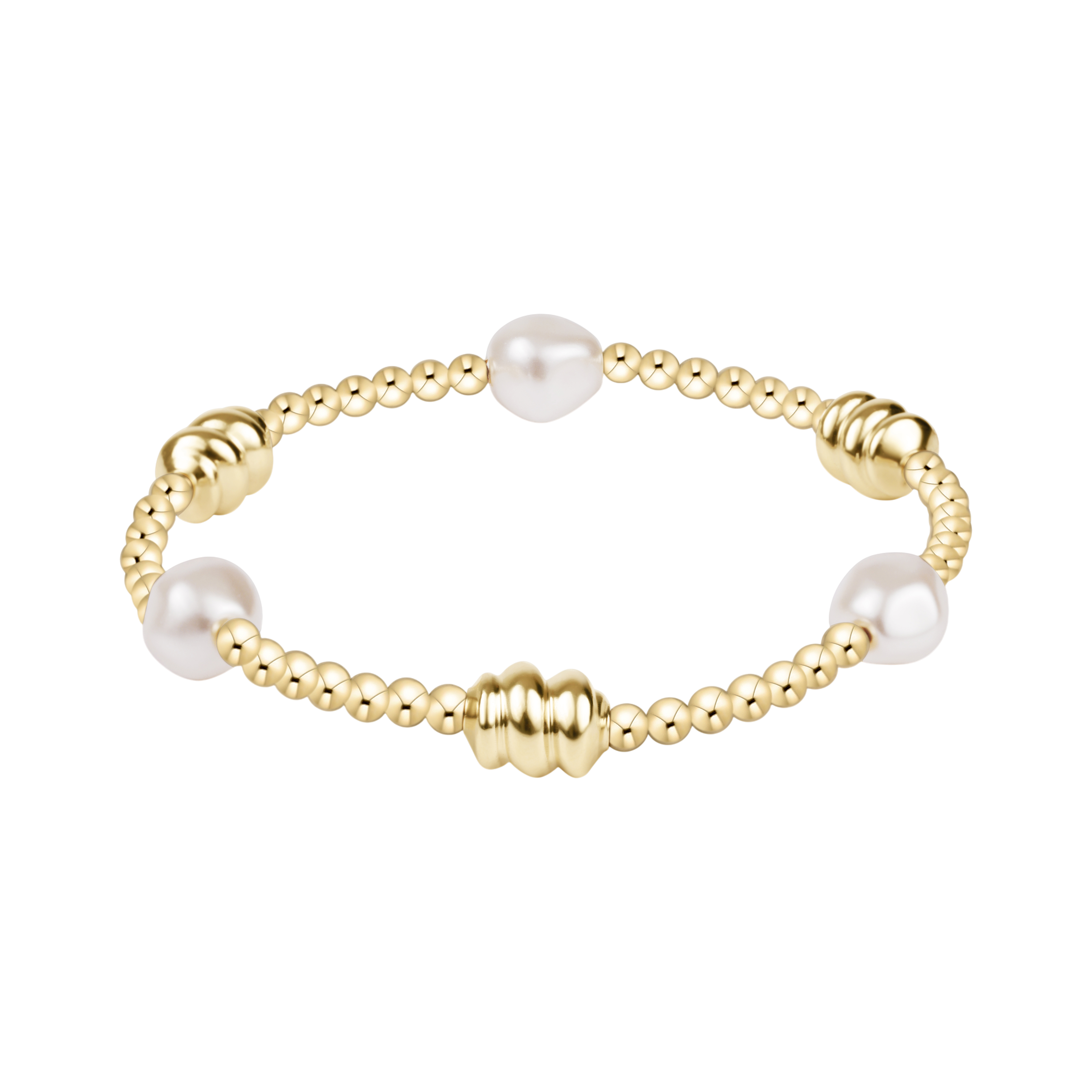 Admire Gold & Admire Pearl 3mm Gold Bracelet