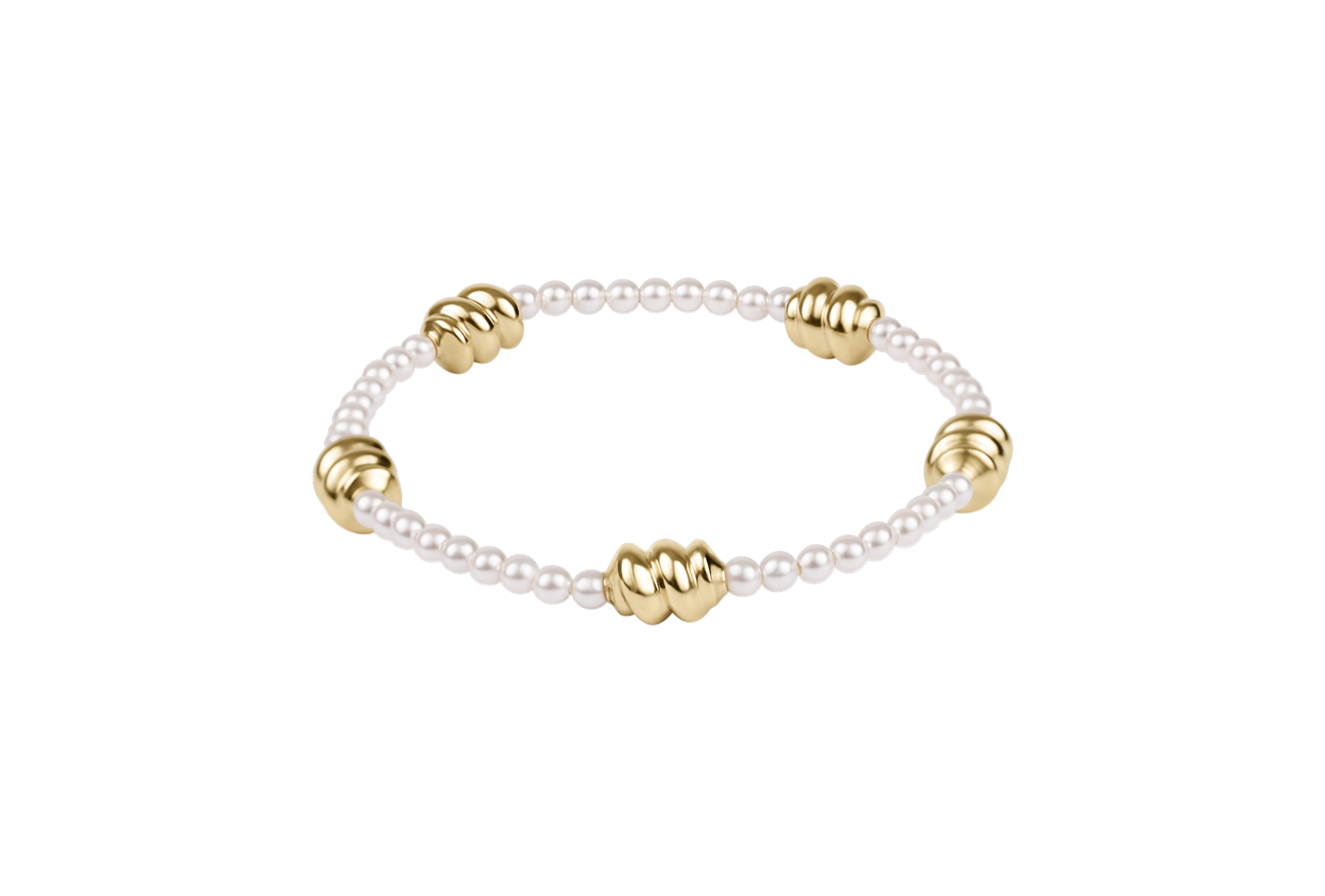 Admire Gold 3mm Pearl Bracelet by enewton