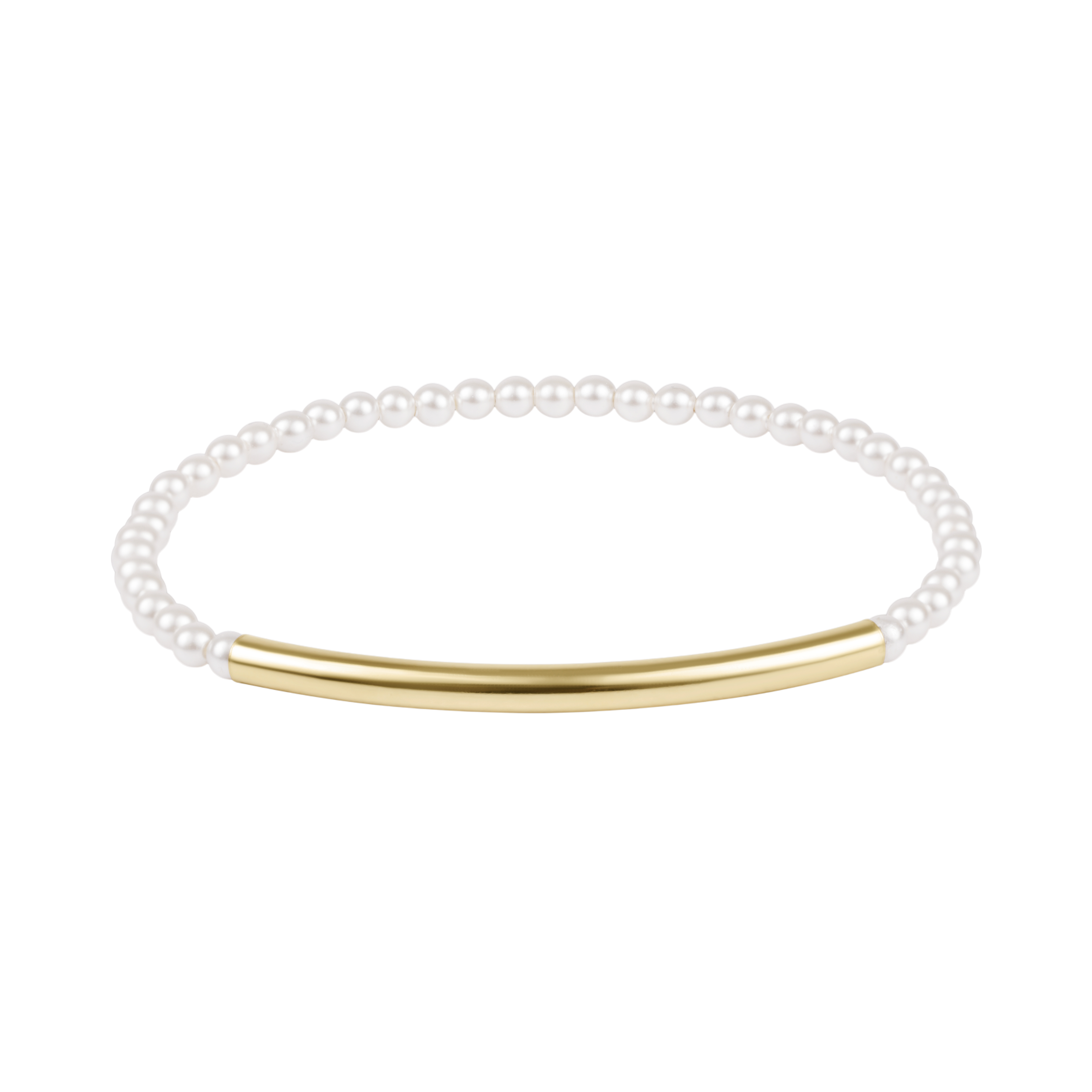 Bliss Bar Smooth Pearl 3mm Bracelet