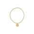 Classic Gold 2mm Bracelet - Inspire Love Small Gold Disc by enewton