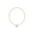 Classic Gold 2mm Bracelet - Reflection Small Charm - 04