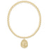 Classic Gold 3mm Bracelet 6.25" - Inspire America Gold Disc by enewton by Enewton