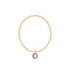 Classic Gold 3mm Bracelet - Reflection Charm - 02