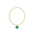 Classic Gold 3mm Bracelet - Reflection Charm - 05