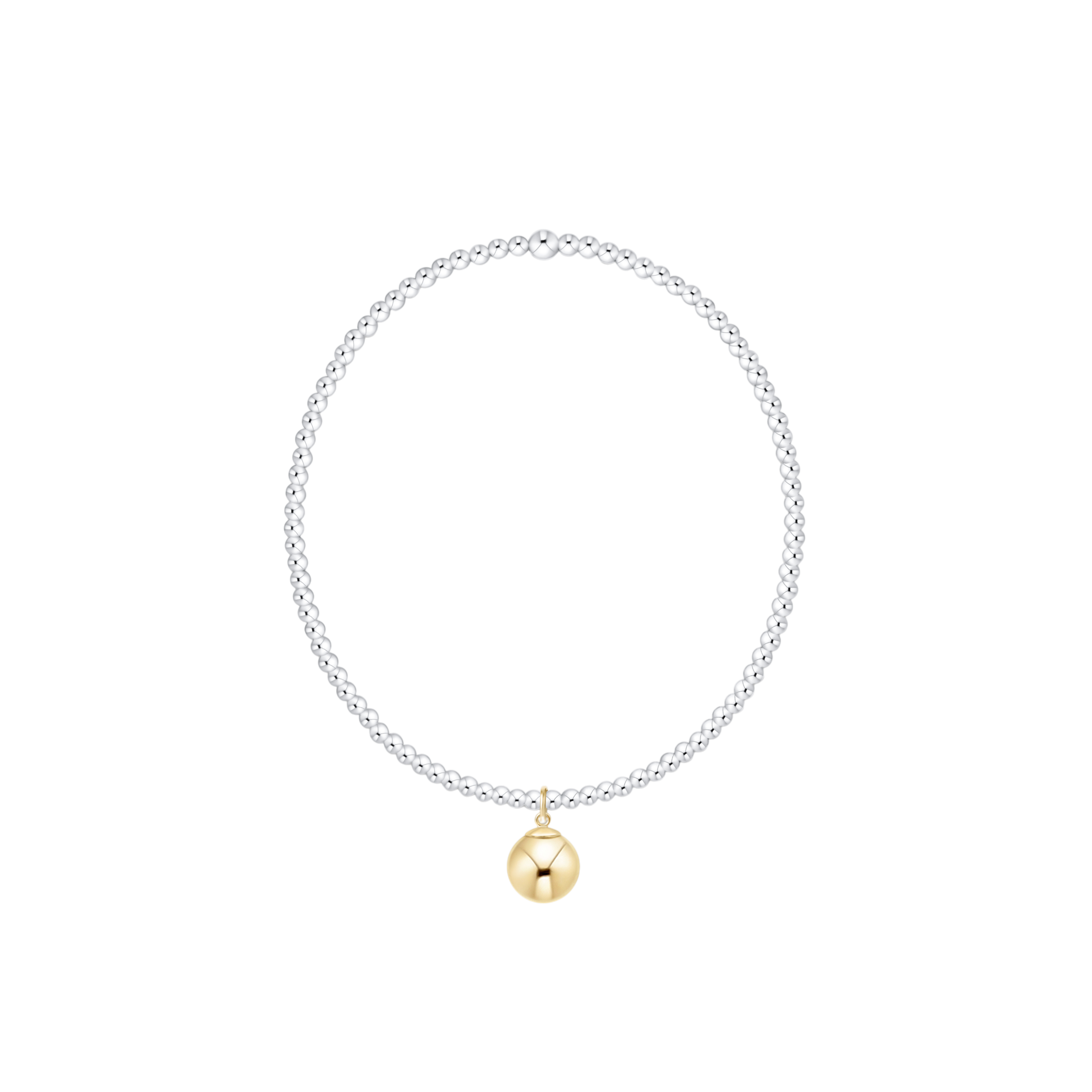 Classic Mixed Metal 2mm Bracelet - Classic Gold 8m by enewton