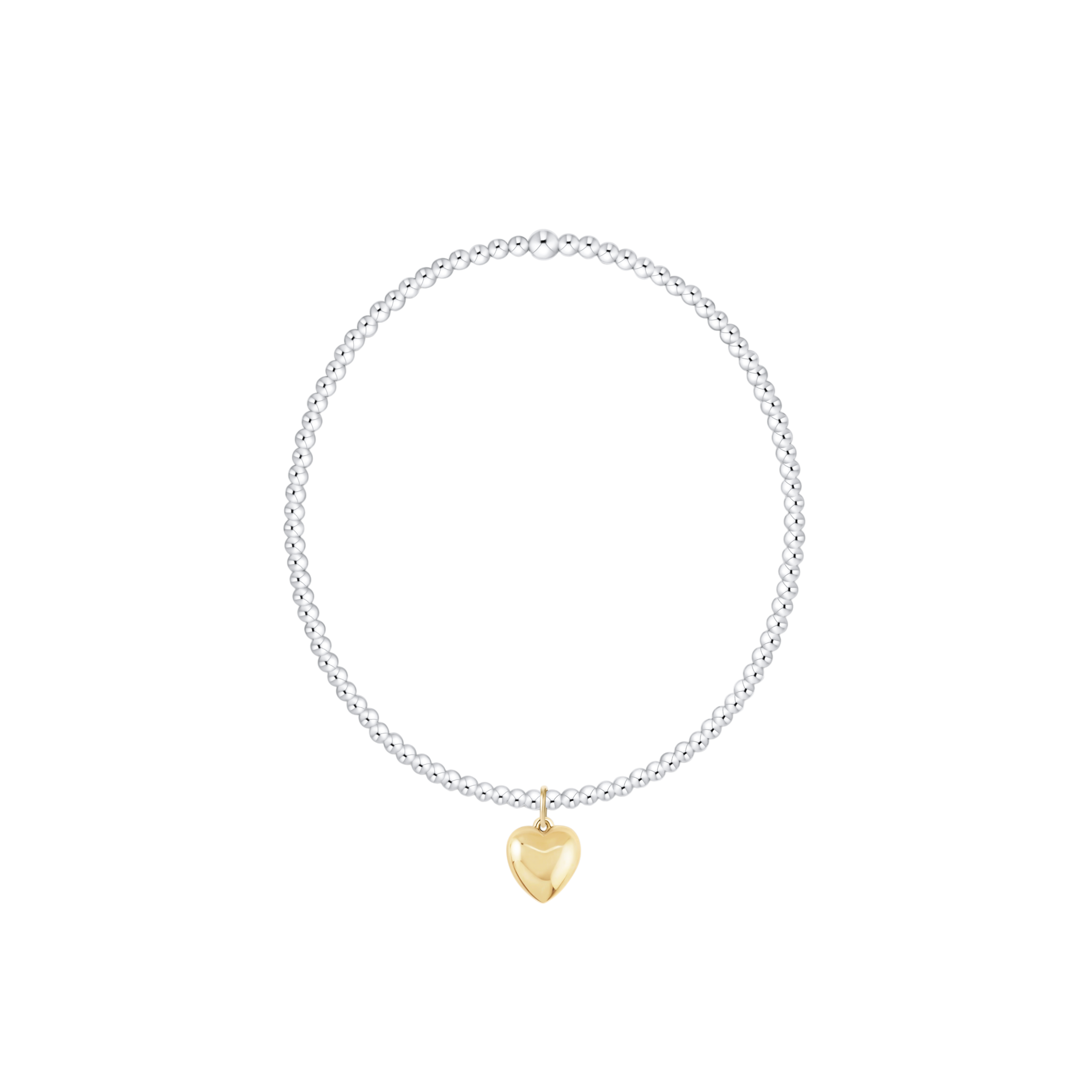 Classic Mixed Metal 2mm Bracelet - Love Plush Gold by enewton
