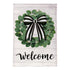 Eucalyptus Leaves Wreath Burlap Garden Flag by Evergreen