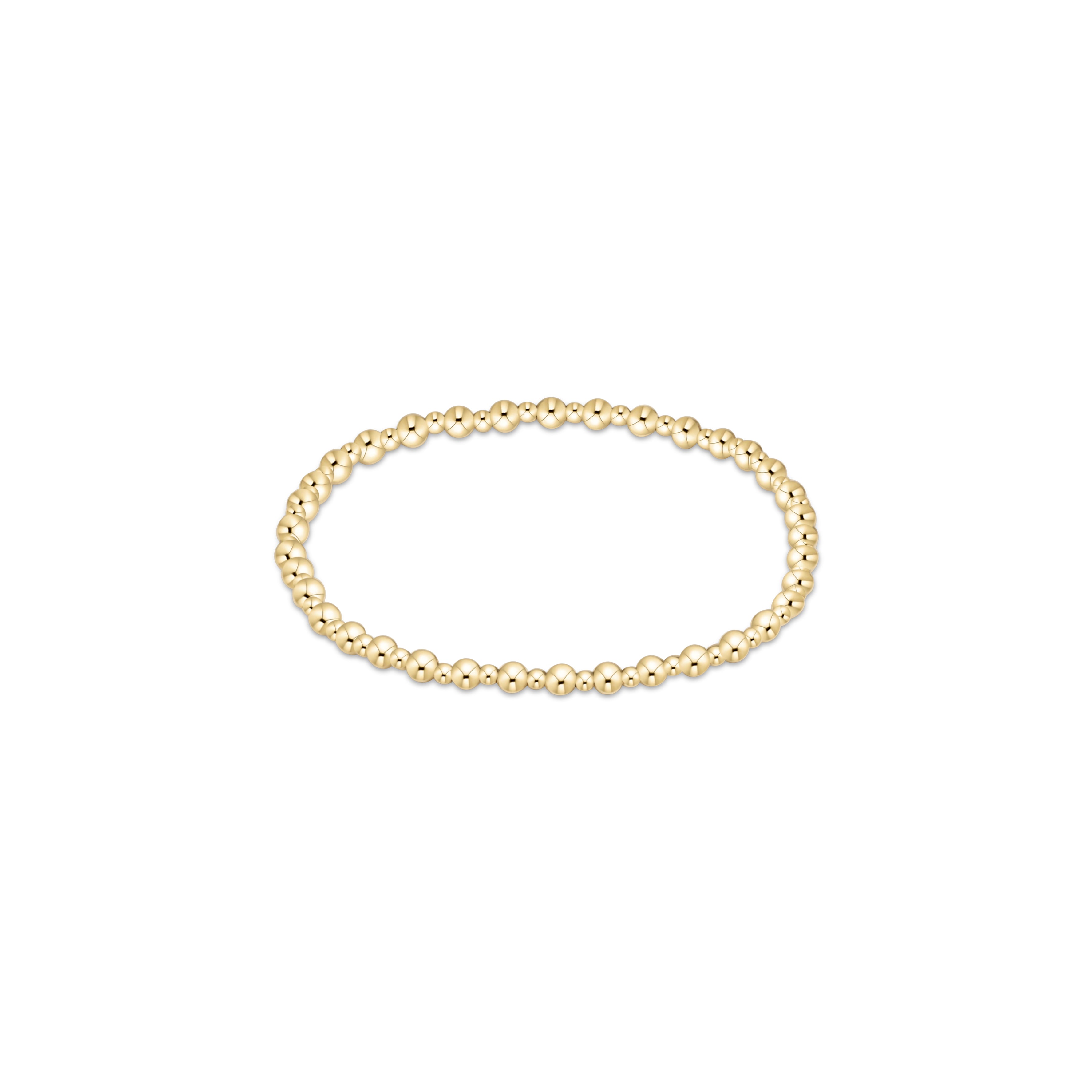 Grateful Gold 3mm Bracelet by enewton