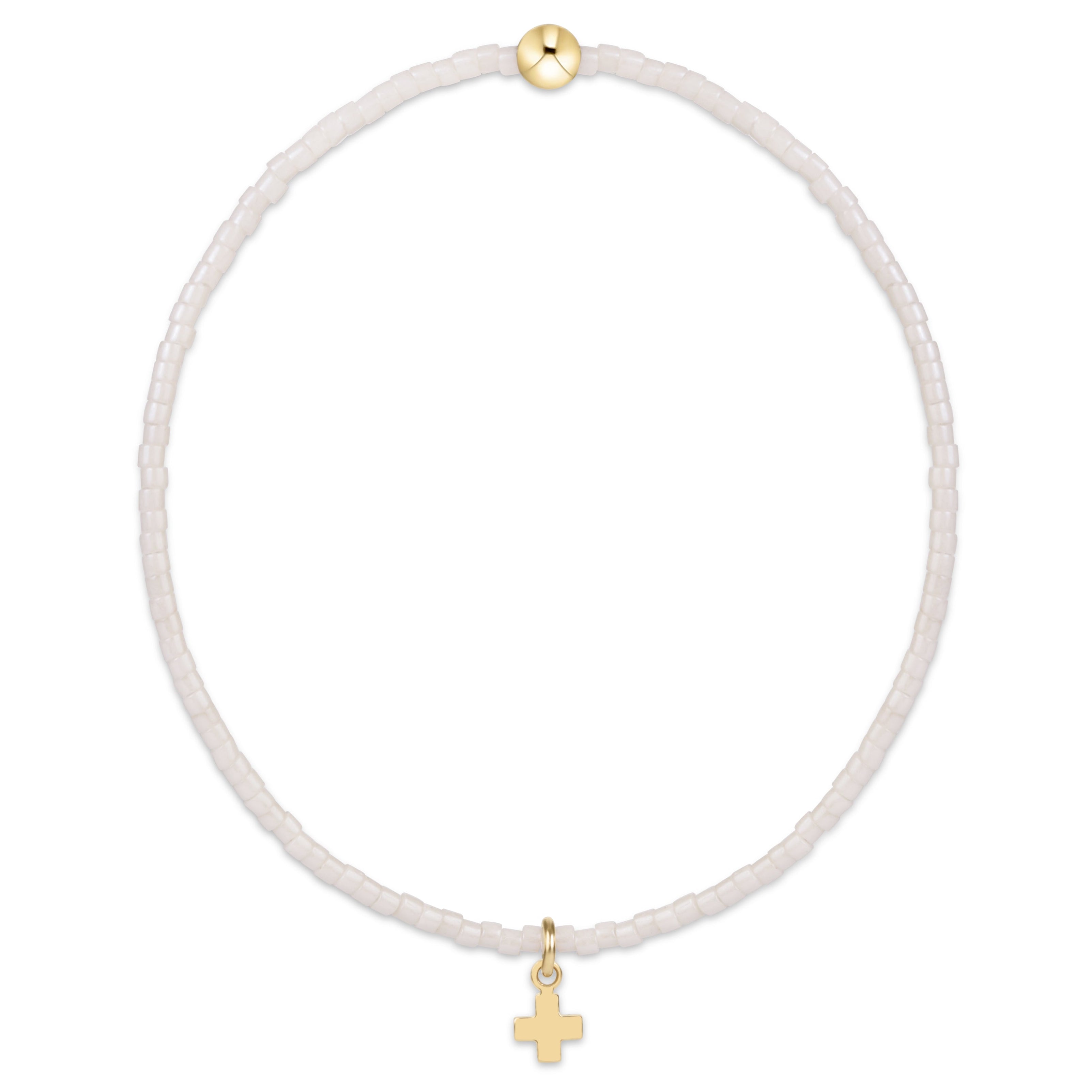 enewton Hope Classic Signature Cross bracelet in Milkshake