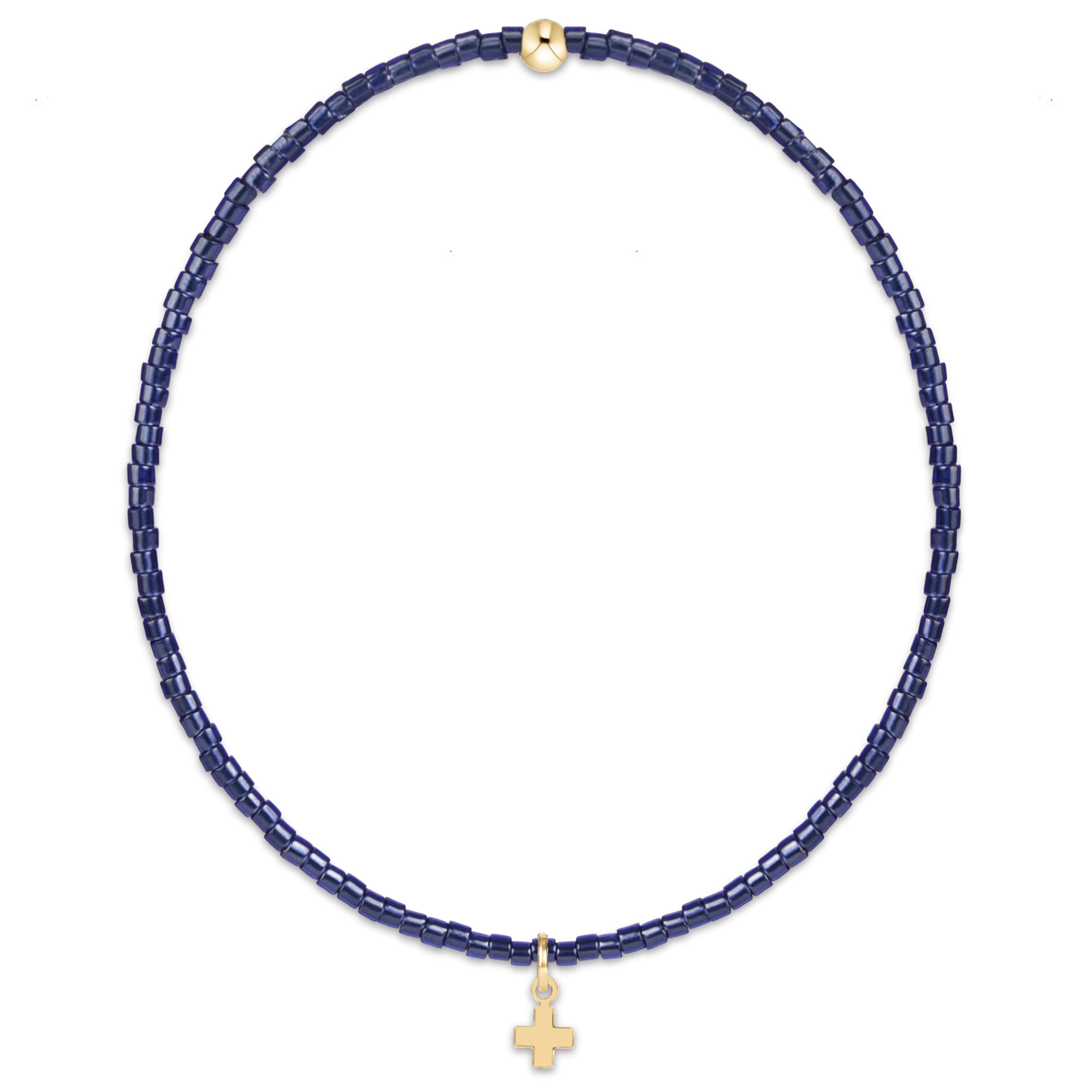 enewton Hope Classic Signature Cross bracelet in Navy