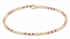 Hope Joy Pattern 2mm Bead Bracelet - Bright Pink - by enewton