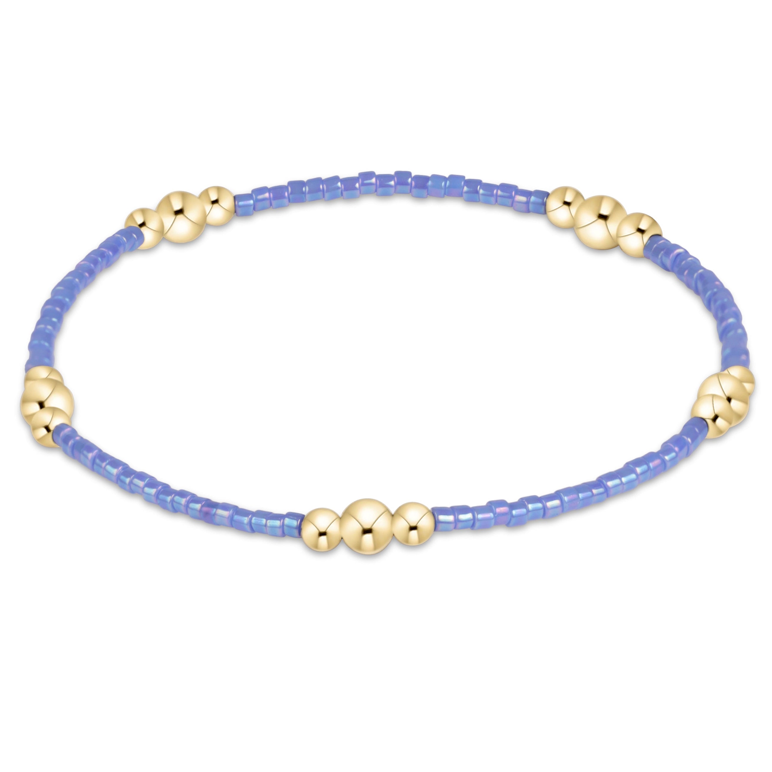 enewton Hope Purpose Gold bracelet in Bright Blue