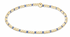 egirl Hope Sincerity Pattern 2mm Bead Bracelet - Bright Blue - by enewton