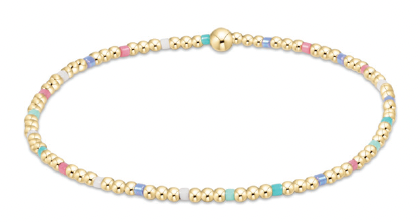 egirl Hope Sincerity Pattern 2mm Bead Bracelet - Hot Mess - by enewton