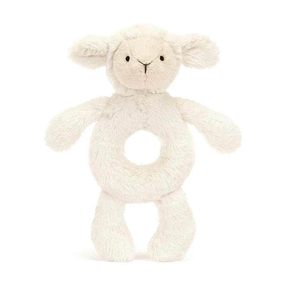 Bashful Lamb Ring Rattle Rattle By Jellycat - A. Dodson's