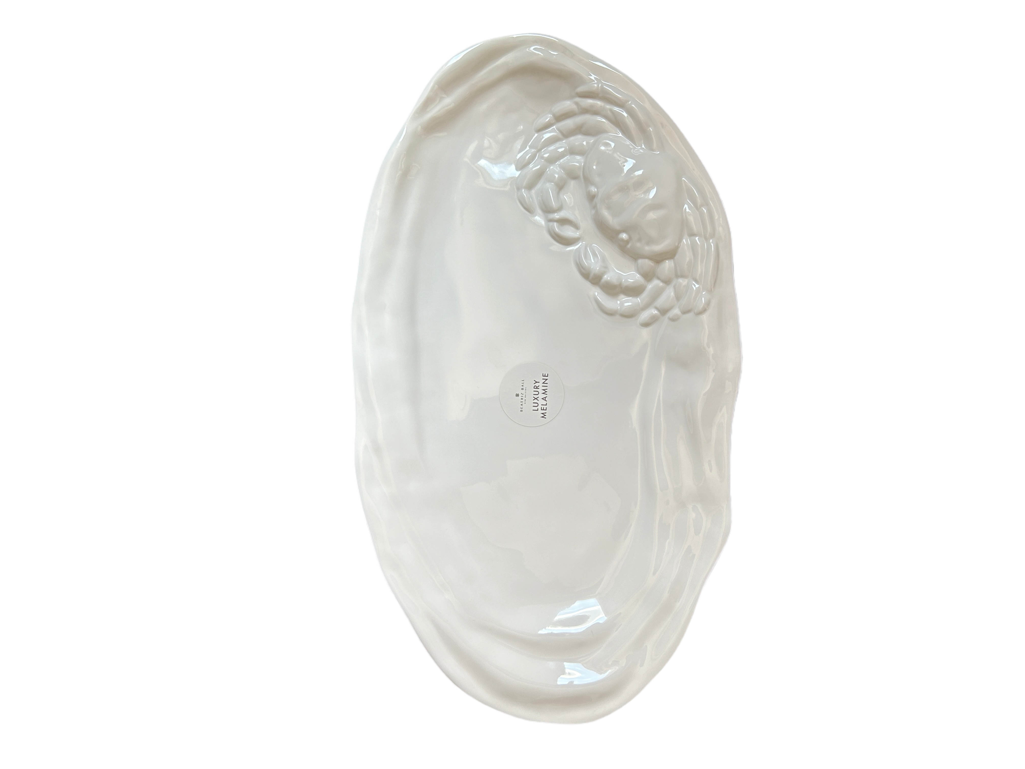 BEATRIZ BALL VIDA Ocean Lg Oval Crab Platter (White) - A. Dodson's